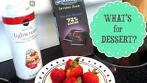 Chocolate Strawberries and Whipped Cream | Healthy Meal Prep