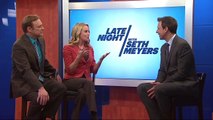 John and Leigh meet Seth Meyers ahead of his move to Late Night