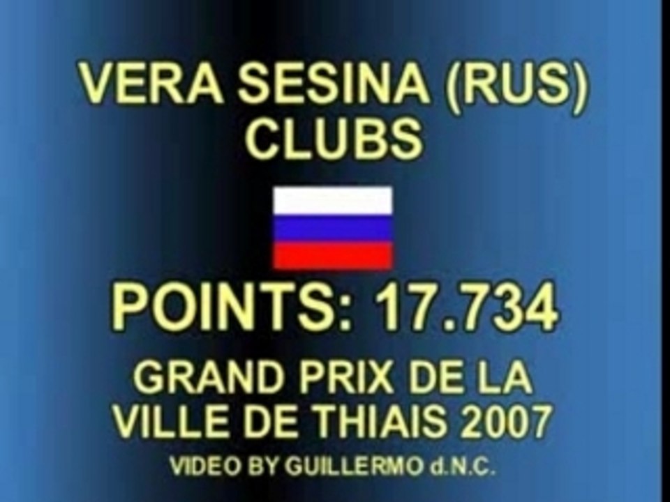 Vera Sessina 2007 Thiais massues