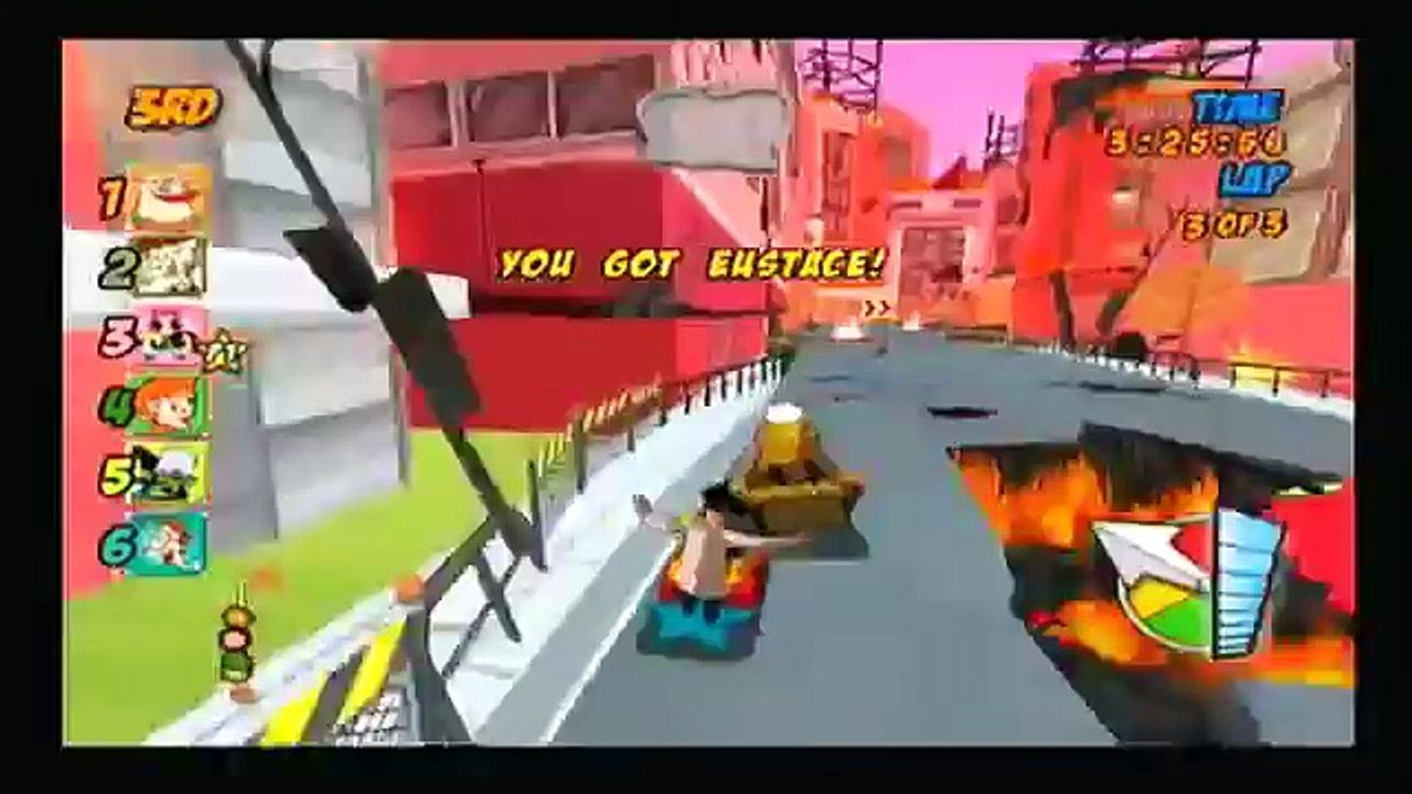 Cartoon Network Racing PS2 The Powerpuff Girls And Professor Utonium Gameplay