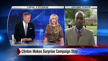 Hillary Clinton stops in Detroit for soup 7-21-15