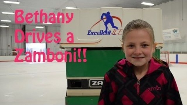Bethany Drives A Zamboni