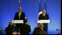 Secretary Kerry Speaks in French During Remarks With French Foreign Minister Fabius