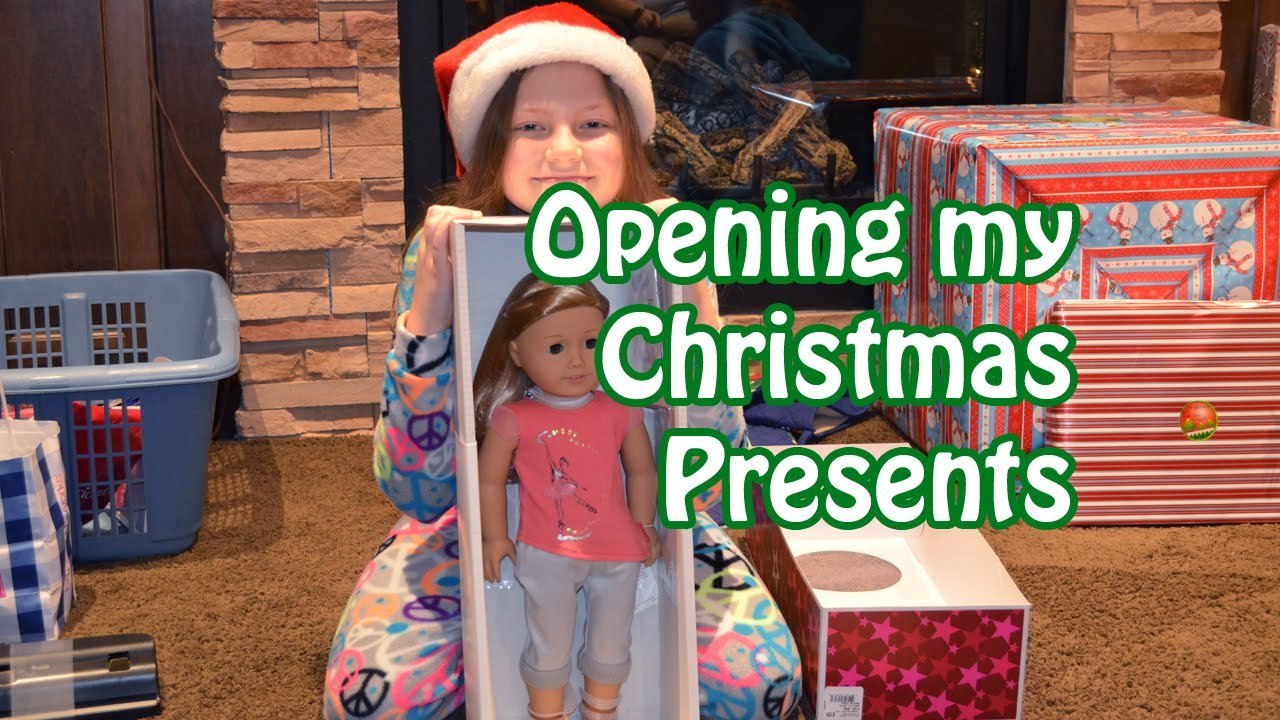 Opening Christmas Presents 2014 - American Girl & More | Bethany G