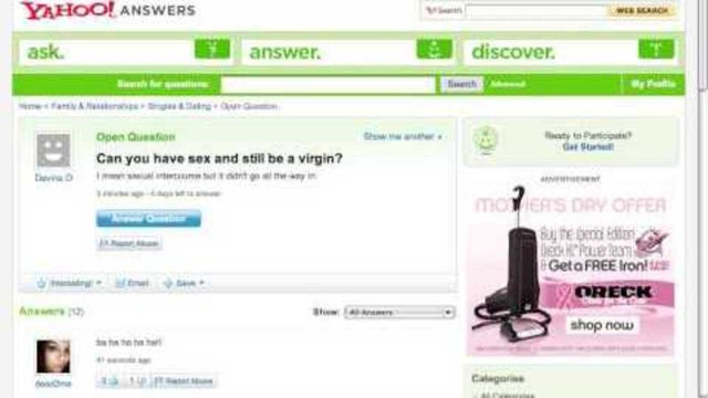 Yahoo Answers: Epic Fail