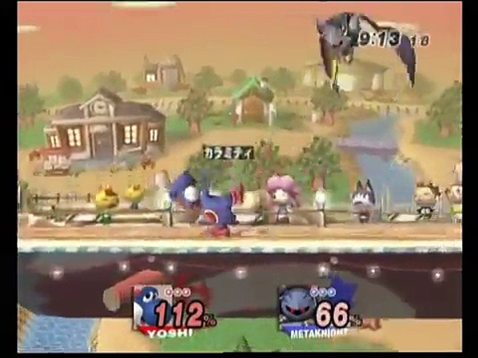 スマブラX スマ1 shall(メタナイト)vsカラミティ(ヨッシー) 決勝戦1