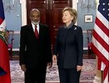 Secretary Clinton Remarks With President Preval of Haiti