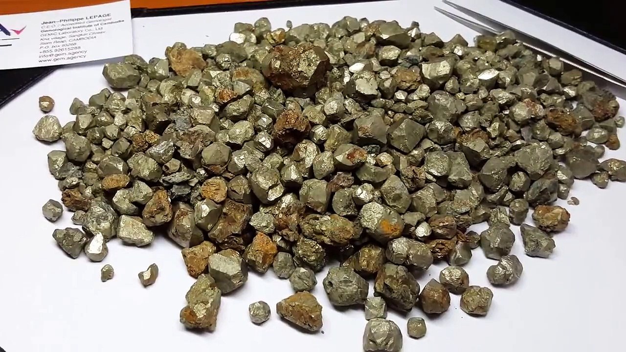 Pyrite, from Stung Treng, Cambodia