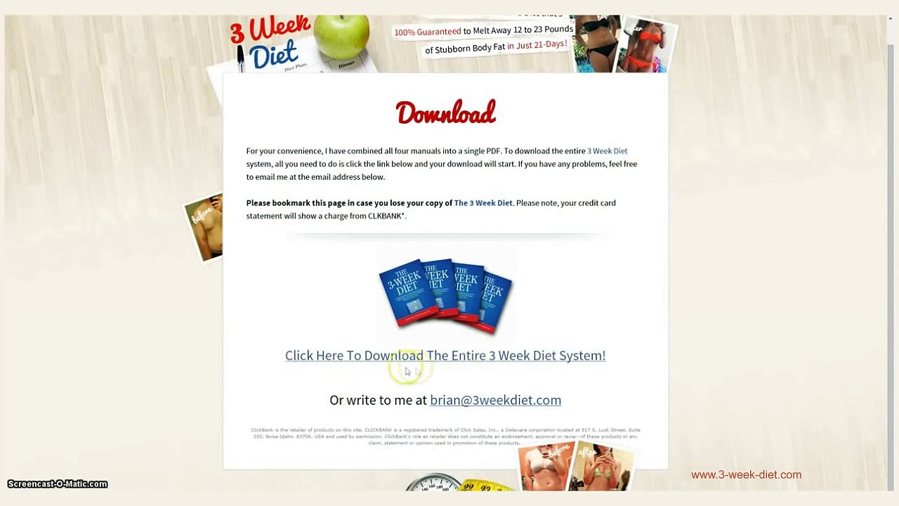 The 3 Week Diet Review - Does It Really Work - Weight Loss Diet
