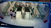Mother Saves Son From Broken Escalator Seconds Before It Kills Her