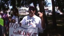 Obama Healthcare Protest in front of Congressman Dan Boren's Office in Claremore, Oklahoma 7-17-09