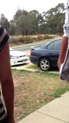 Crazy bogan lady headbutt and punches going off her head