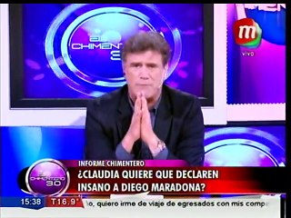¿Claudia quiere que declaren insano a Maradona?