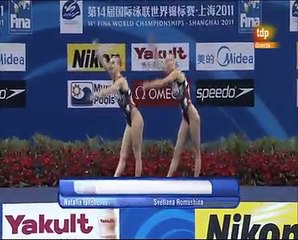 Mundial Natación 2011 Final Dúo Libre RUSIA Natalia Ishchenko/Svetlana Romashina