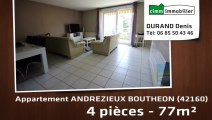 A vendre - appartement - ANDREZIEUX BOUTHEON (42160) - 4 pièces - 77m²