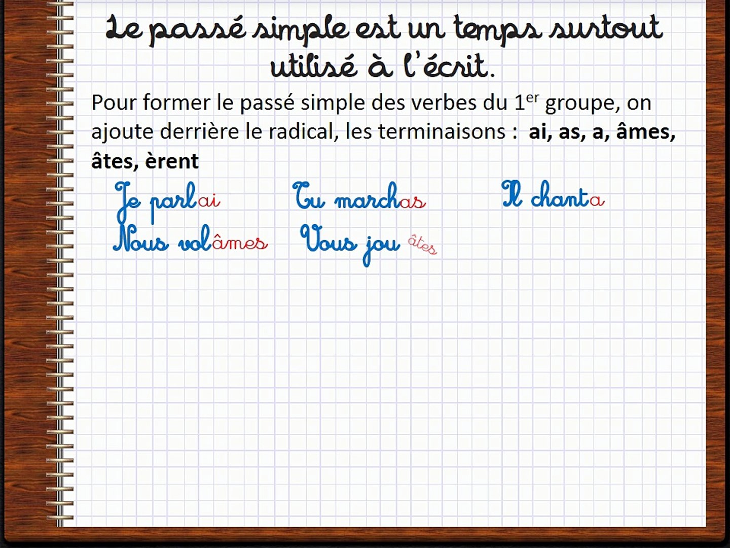 Le Verbe Regarder Au Passé Composé passé simple - Vidéo Dailymotion