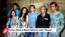 Farhan Akhtar and Ritesh Sidhwani watch 'Masaan' - Bollywood News
