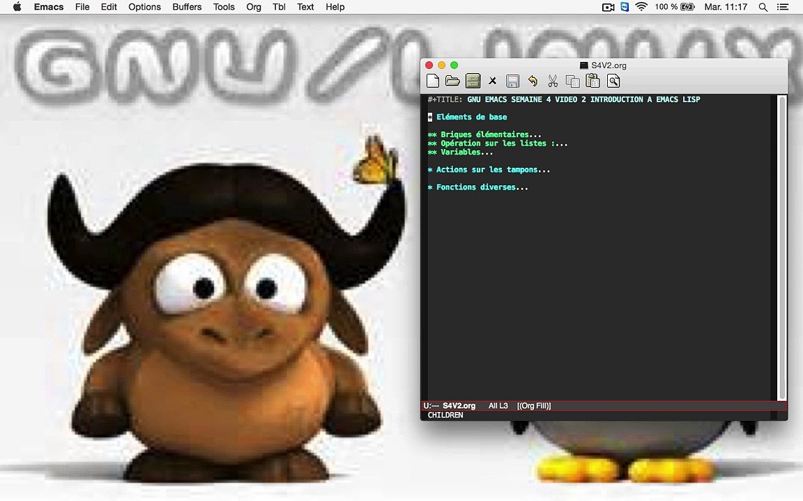 GNU EMACS SEMAINE 4 VIDEO 2