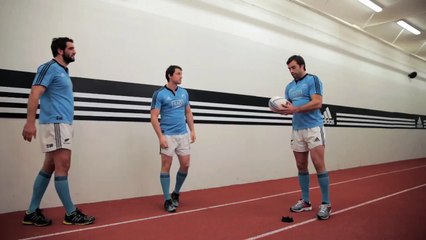 Sam Whitelock, C.Smith and B.Smith take on the kicking challenge as chosen by YOU | adidas Rugby