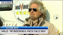 BEPPE GRILLO - INTERVISTA ESCLUSIVA CNBS AMERICANA   'LI SEPPELLIREMO' .SPECIALI LA7 - 21 02 2013