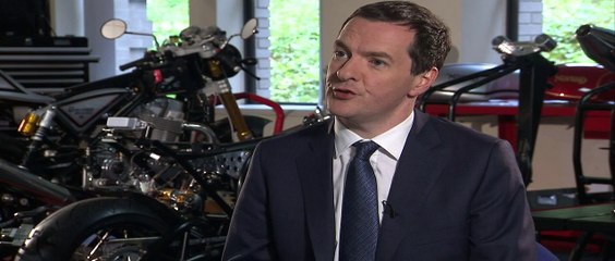 Chancellor George Osborne says economy is motoring ahead