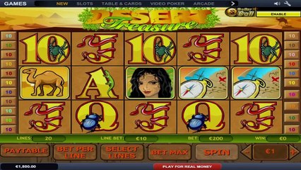 CasinoBedava'dan Desert Treasure slot oyunu tanıtımı