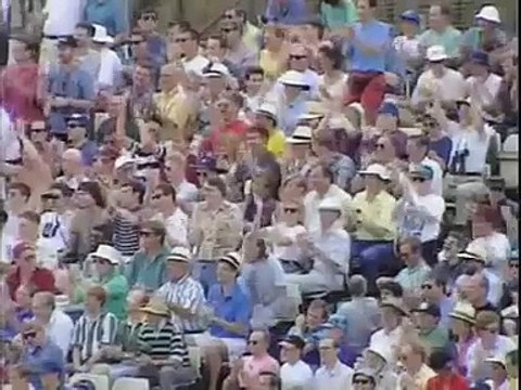 England's Devon Malcolm takes 9 wickets for 57 runs against South Africa at the Oval in 1994