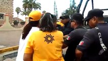 Policías de Compostela municipio de Nayarit detienen a simpatizantes de AMLO
