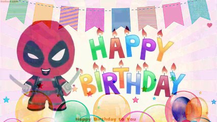 Happy Birthday Song Funko Deadpool Fabrikations | Children Songs Nursery Rhymes and Kids Songs