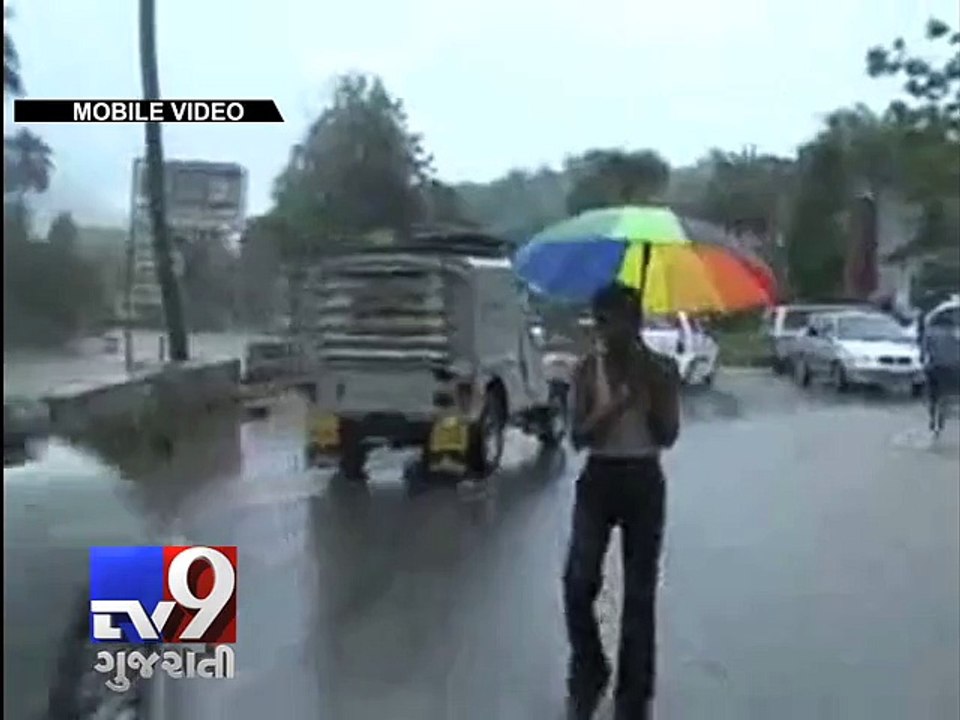 Heavy rain cripples life in Mount Abu- Tv9 Gujarati