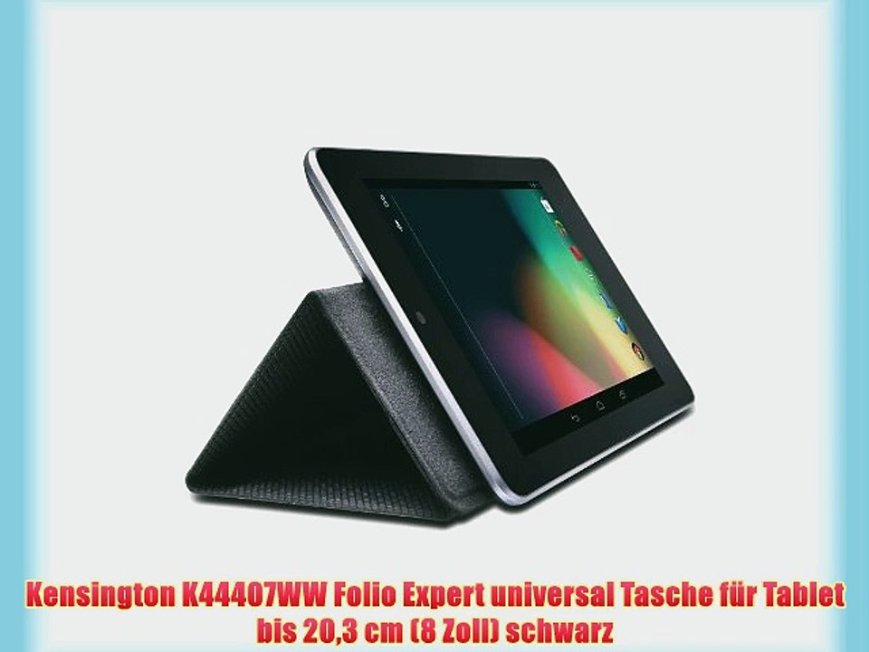 Kensington K44407WW Folio Expert universal Tasche f?r Tablet bis 203 cm (8 Zoll) schwarz