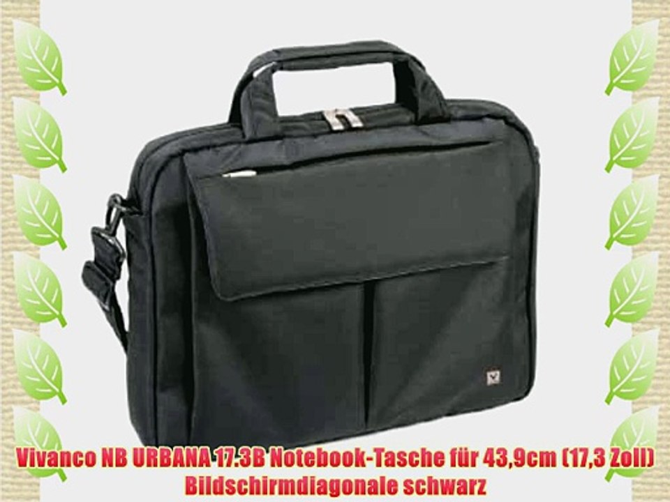 Vivanco NB URBANA 17.3B Notebook-Tasche f?r 439cm (173 Zoll) Bildschirmdiagonale schwarz