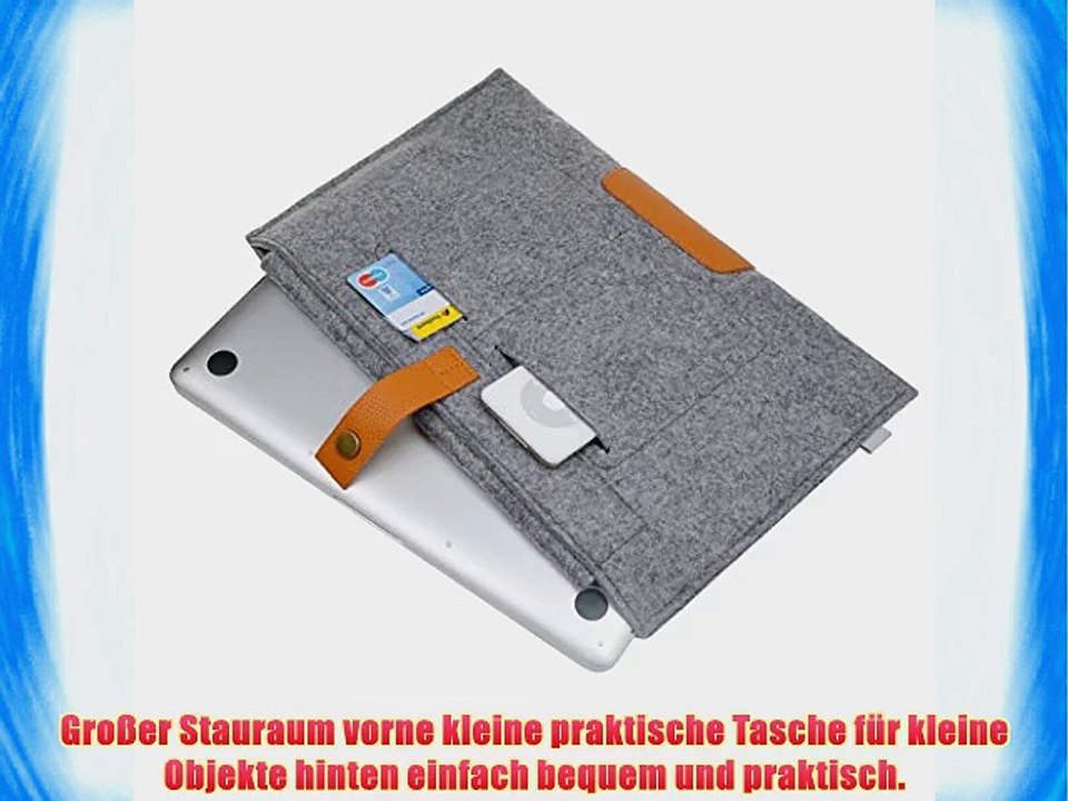 Inateck 154 Zoll Macbook Pro Retina H?lle Ultrabook Laptop Sleeve Case Filztasche Speziell