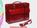 Aktentasche Modell Mondial Gr??e: Gross Farbe: Braun / Schwarz oder rot Aktenkoffer Lehrertasche