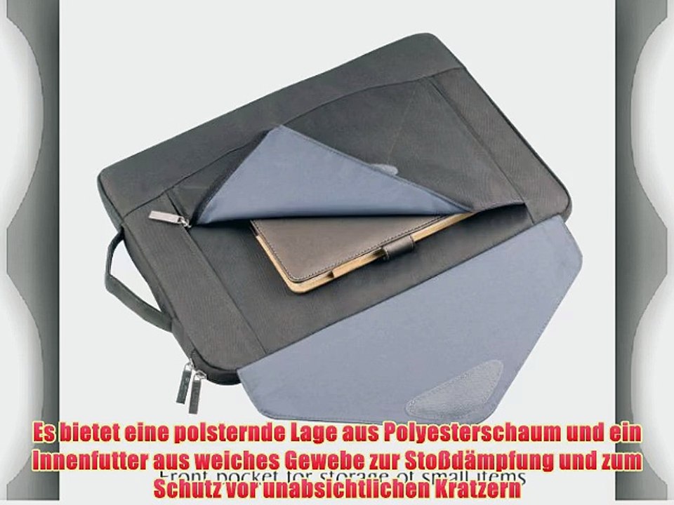 Notebook-Tasche PLEMO Umschlag Nylon-Gewebe H?lle Tasche Schultertasche f?r 381-396 cm (15-156