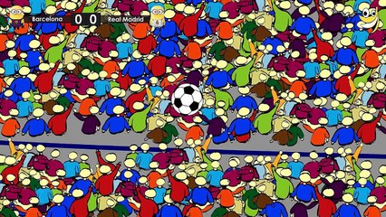 Minions Sports - Minions Football Game - Barcelona vs Real Madrid - Funny Cartoon