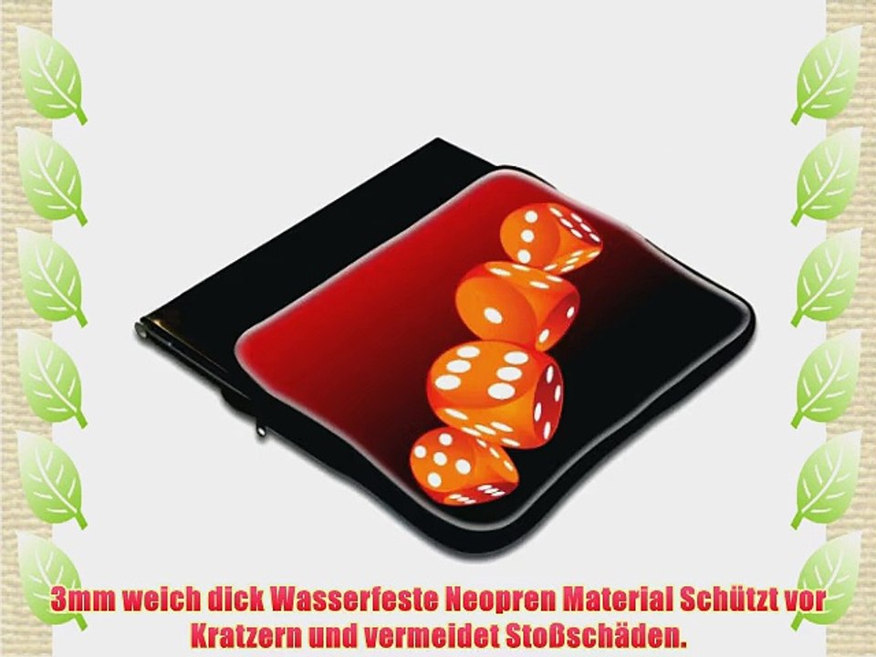 Casino 10002 Pik Wasserfest Neopren Weich Zip Geh?use Computer Sleeve Laptop Tasche Schutzh?lle