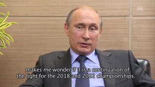 Putin says Blatter deserves Nobel Prize