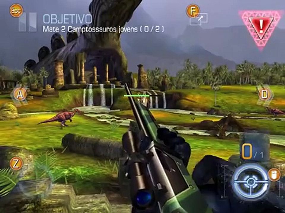 DINO HUNTER DEADLY SHORES ERROS e TIRO no PULMÃO 2 FACEBOOK
