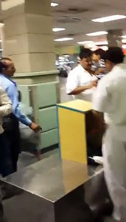 Custom staff taking money from passenger today 28 July 2015