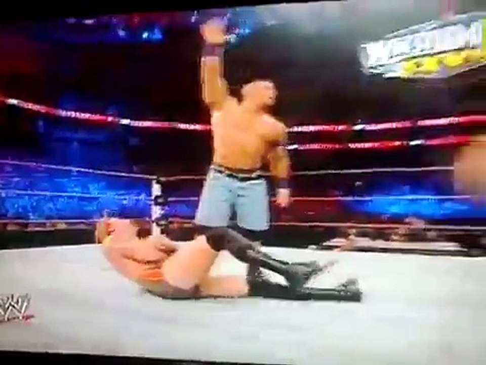 WWE Royal Rumble 2011Hornswoggle and John Cena did a double "You Can't