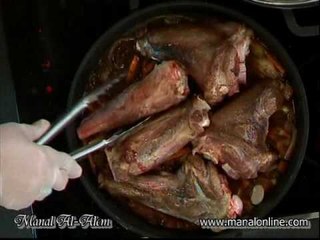 مزات الغنم مع الأرز2 - منال العالم