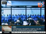 Libia: condenan a muerte al hijo mayor de Muamar Gadafi