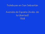 Trolleybuses in San Sebastian Spain 1968