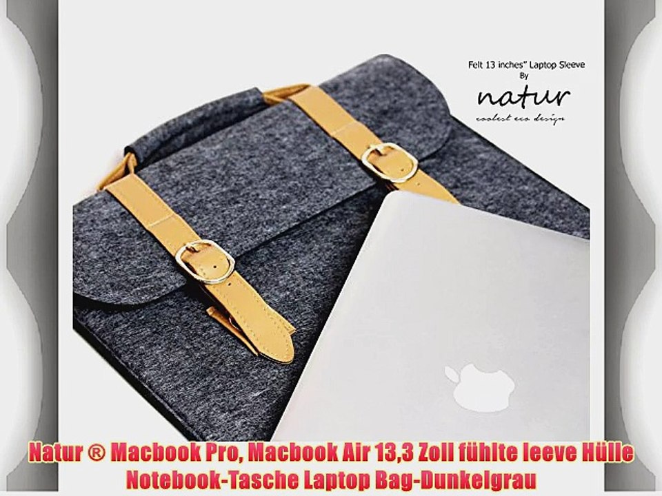 Natur ? Macbook Pro Macbook Air 133 Zoll f?hlte leeve H?lle Notebook-Tasche Laptop Bag-Dunkelgrau