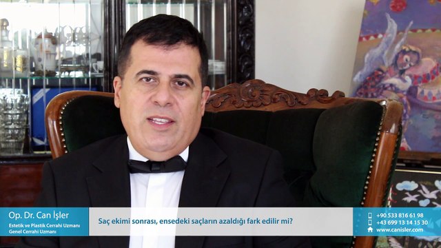 Saç ekimi sonrası, ensedeki saçların azaldığı fark edilir mi? - Op. Dr. Can İşler