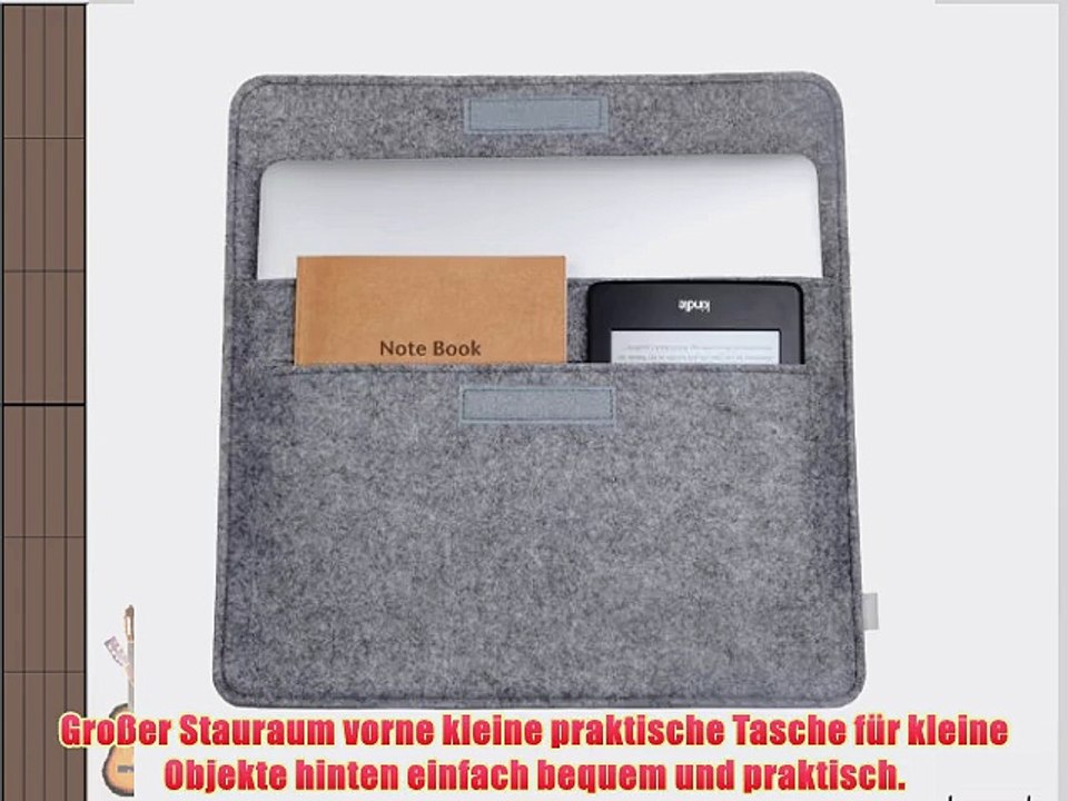 Inateck 133 Zoll Macbook Air/ Pro Retina Filz Sleeve H?lle Ultrabook Laptop Tasche Speziell