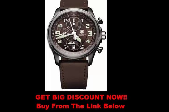 FOR SALE Victorinox Swiss Army Men's 241520 Infantry Vintage Brown Chronograph Dial Watch