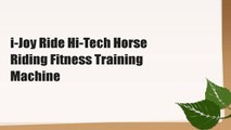 i-Joy Ride Hi-Tech Horse Riding Fitness Training Machine