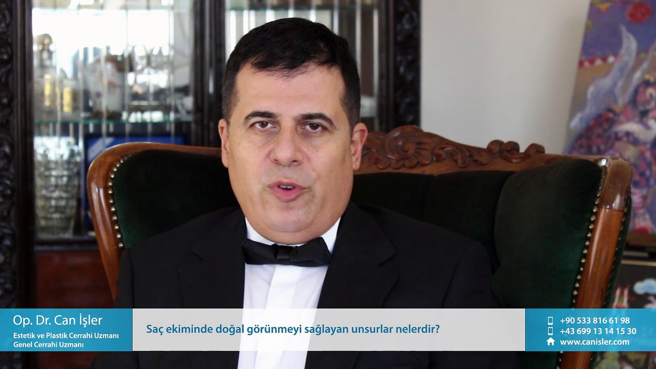 Saç ekiminde doğal görünmeyi sağlayan unsurlar nelerdir? - Op. Dr. Can İşler